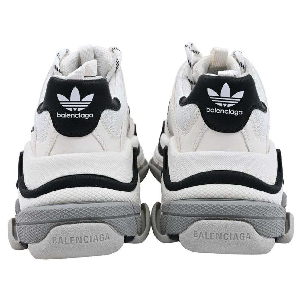 Balenciaga x Adidas Triple S Sneakers in White Polyester - Picture 3 of 11